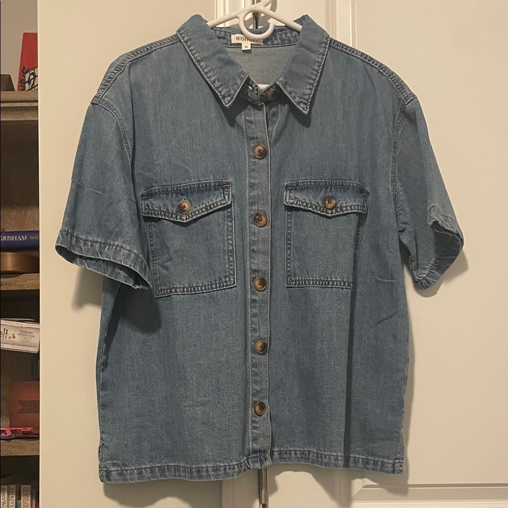 Wishlist Light Blue Denim Shirt
